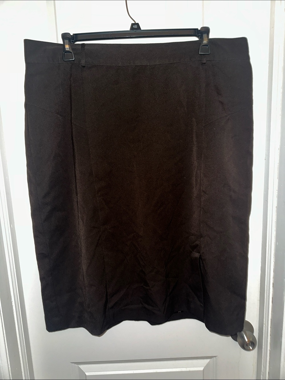 Norton McNaughton Dark Brown Women's Pencil Skirt